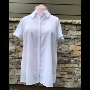 Motherhood maternity white blouse NWOT size XL